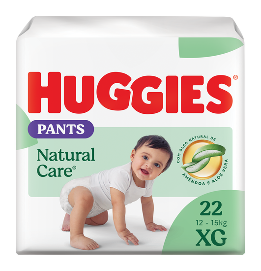 Huggies Fralda Pants Premium Natural Care XG - 22 Un